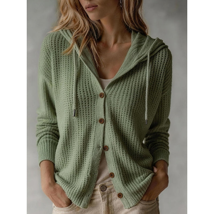 Frances | Gewatteerde Knopen-Voorkant Cardigan