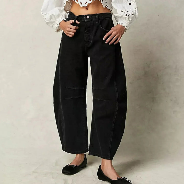 Virginia | Dames Hoge Taille Barrel Leg Broek