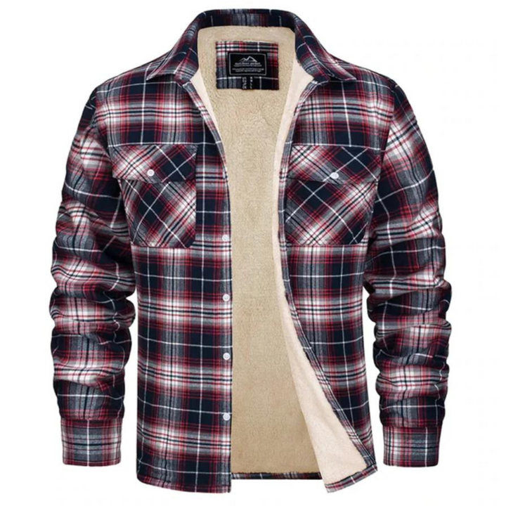 Chantal Mode | Cozy Fleece-Lined Plaid Shirt Jast
