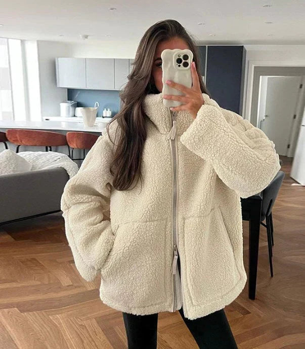 Chantal Mode | Ontspannen Lamswol Winterjas