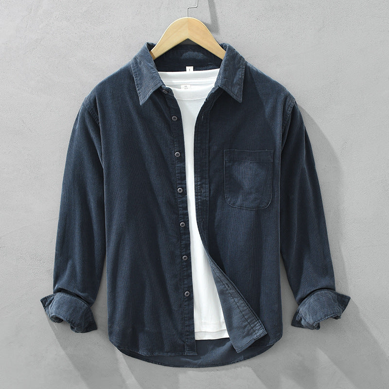 Chantal Mode | Heren Textured Corduroy Overhemd