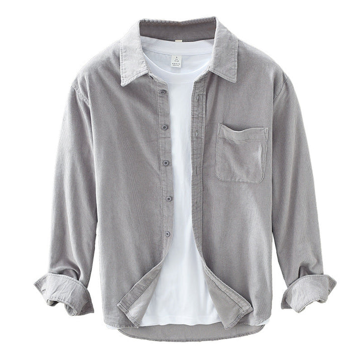 Chantal Mode | Heren Textured Corduroy Overhemd