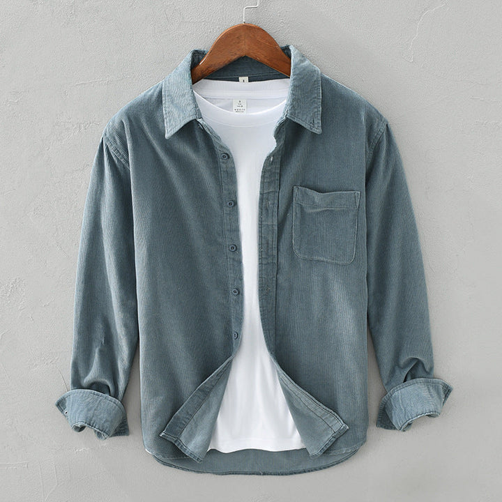 Chantal Mode | Heren Textured Corduroy Overhemd