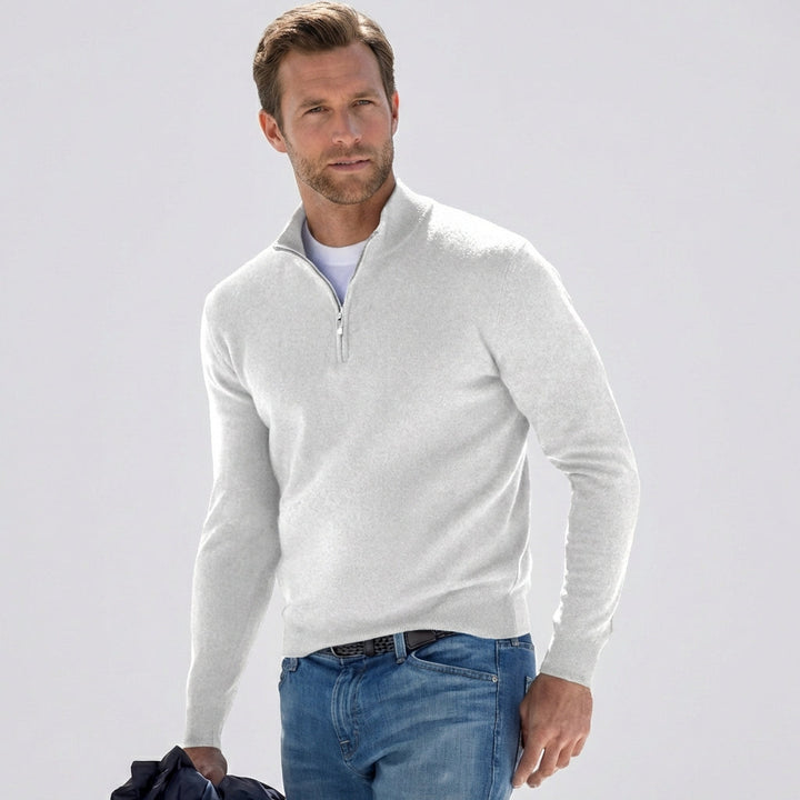 Chantal Mode | Ademend Kwart-Zip Breipullover