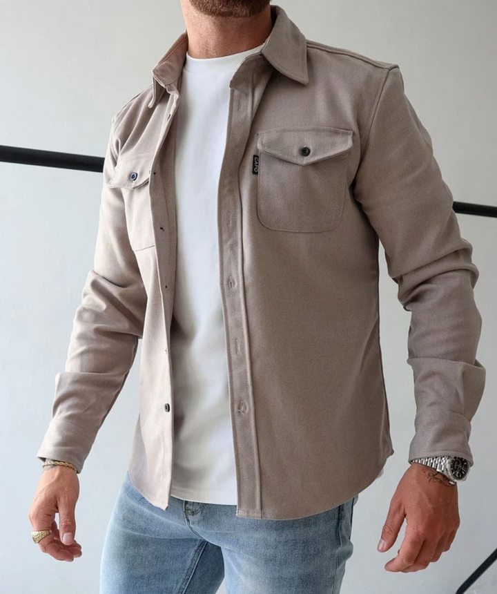 Heren Veelzijdige Katoenmix Shirtjas