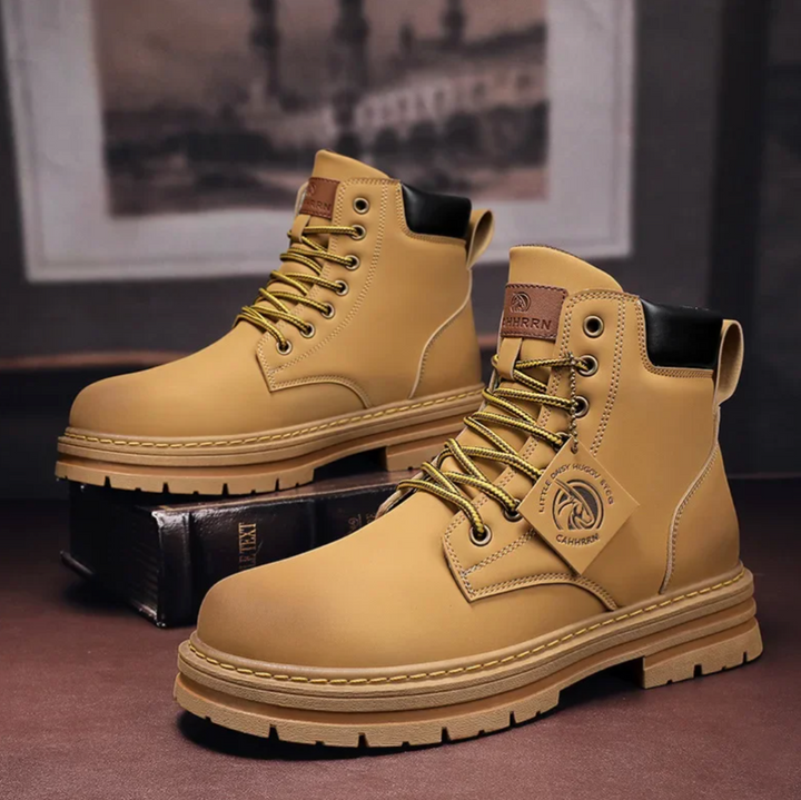 Chantal Mode | Heren Schoenen met Veters | Comfortabele Leren Schoenen met Ondersteunende Zolen | Zwart