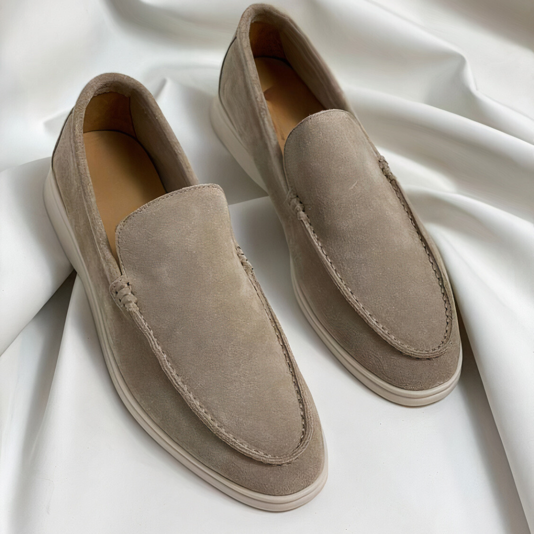 Chantal Mode | Suède Ademend Instap Loafers