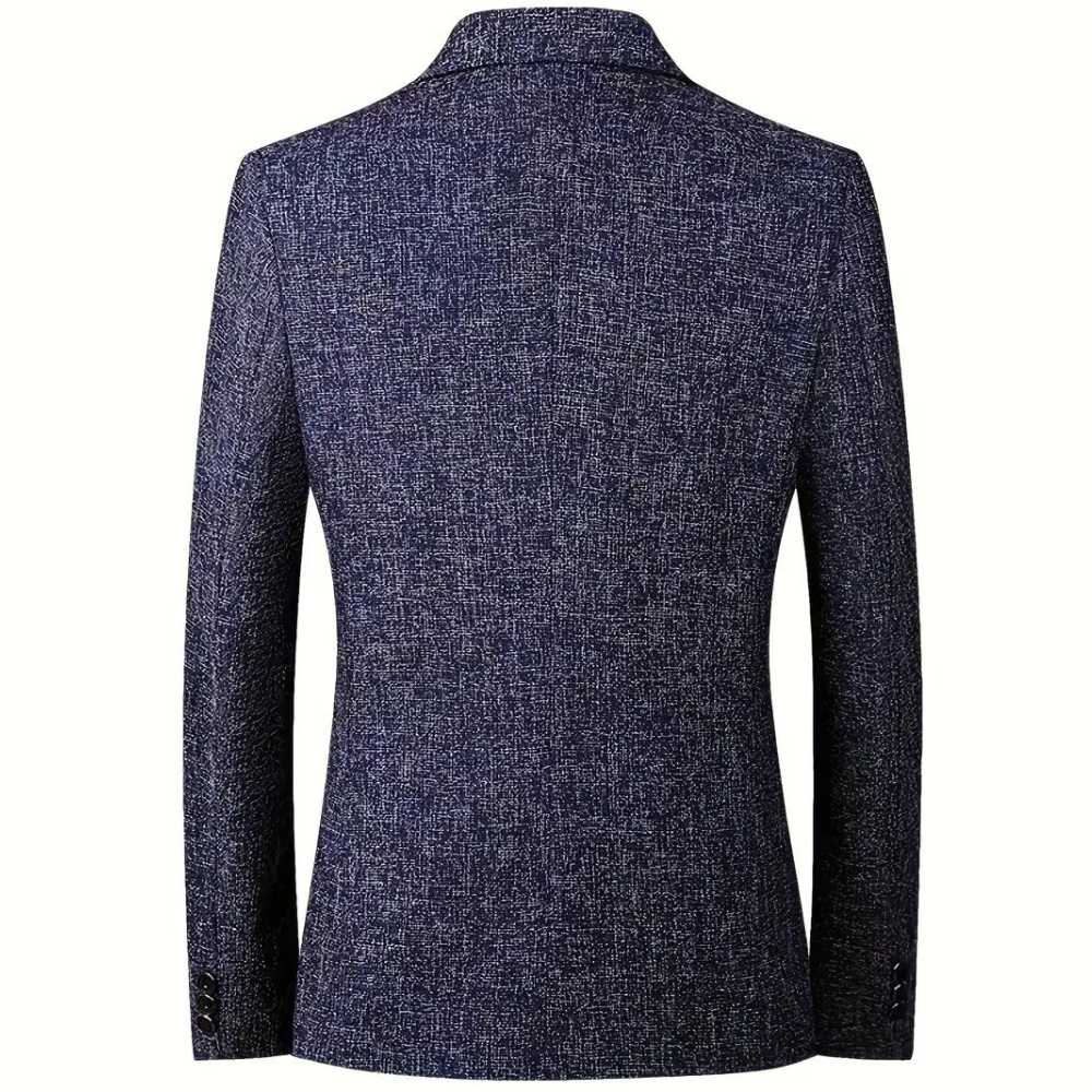 Chantal Mode Heren Effen Textuur Blazer