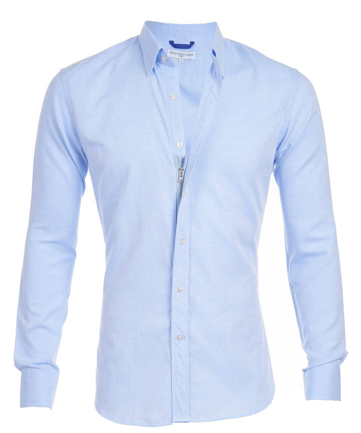 Chantal Mode | Heren Hedendaagse Rits-Voorkant Casual Shirt