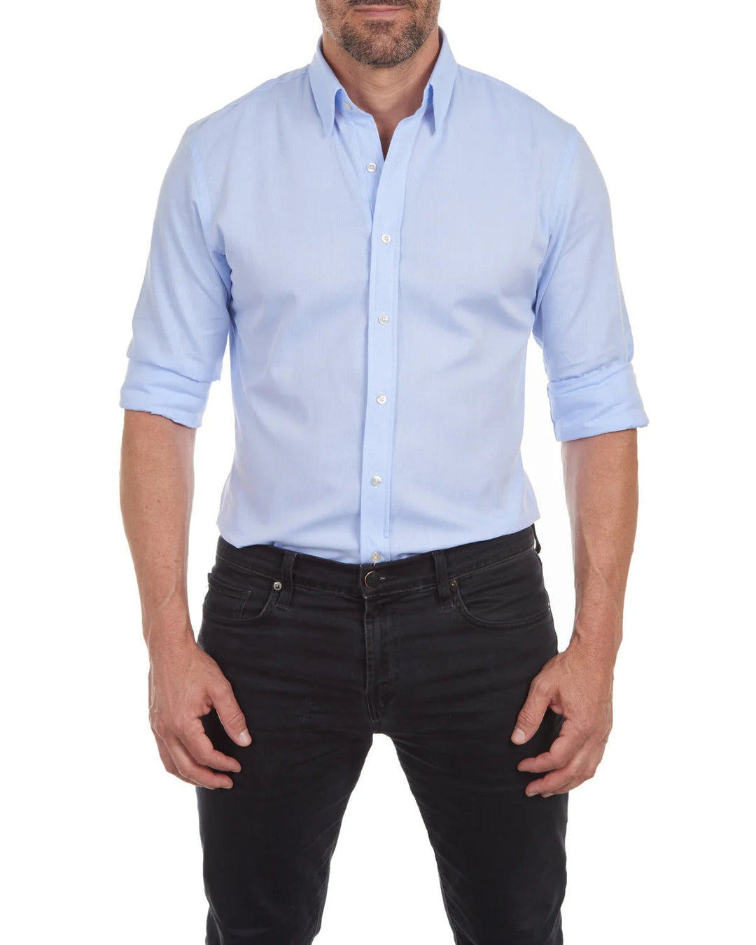 Chantal Mode | Heren Hedendaagse Rits-Voorkant Casual Shirt
