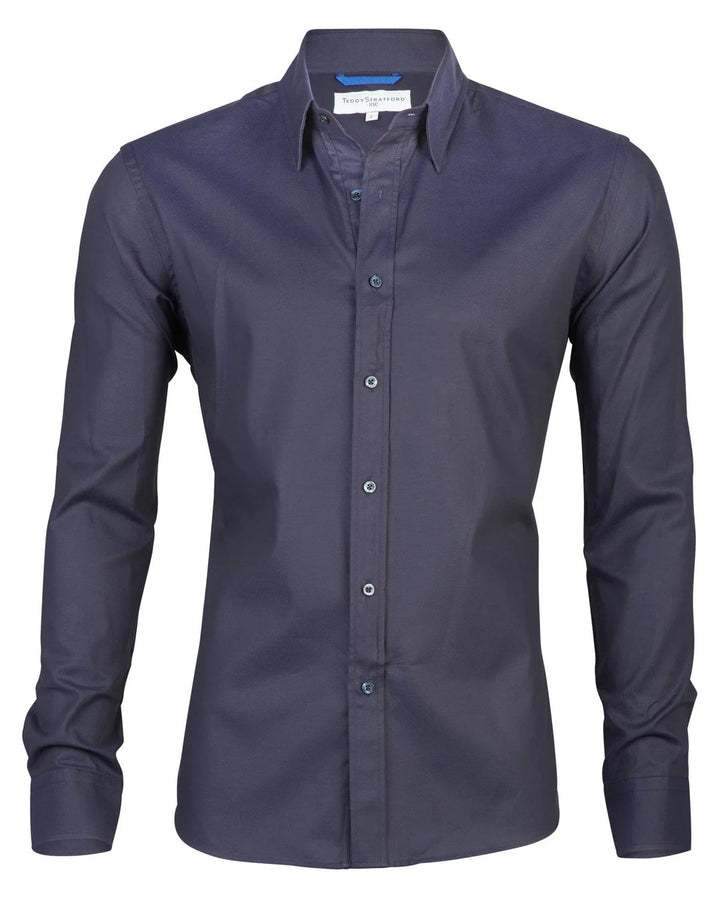 Chantal Mode | Heren Hedendaagse Rits-Voorkant Casual Shirt