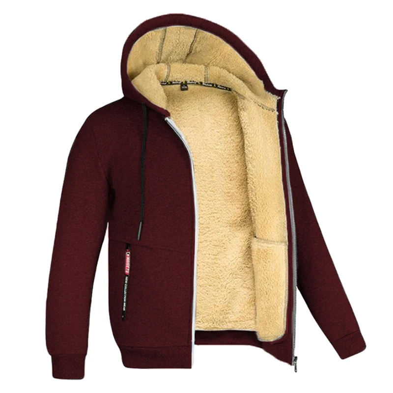 Heren Cozy Sherpa Voering Fleece Hoodie