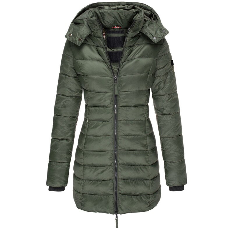 Chantal Mode | Geïsoleerde Gewatteerde Winterjas met Capuchon
