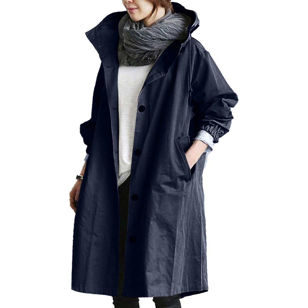 Chantal Mode | Mid-Length Hooded Rain Jast