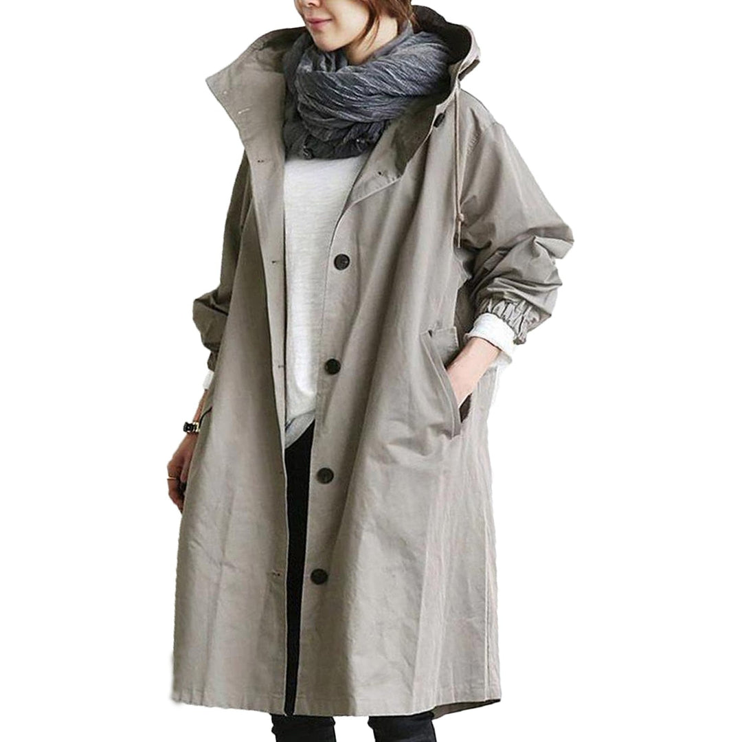 Chantal Mode | Mid-Length Hooded Rain Jast