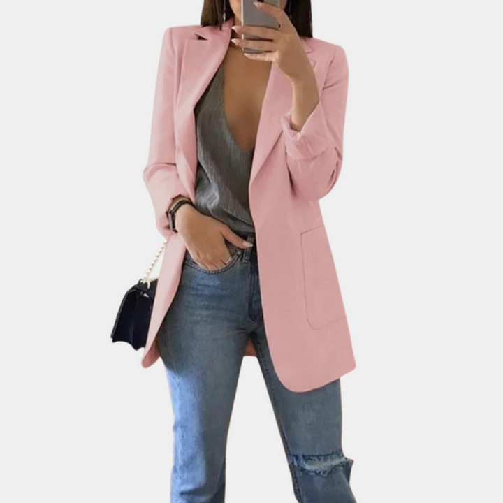 Chantal Mode | Dames Effortless Longline Blazer Jas