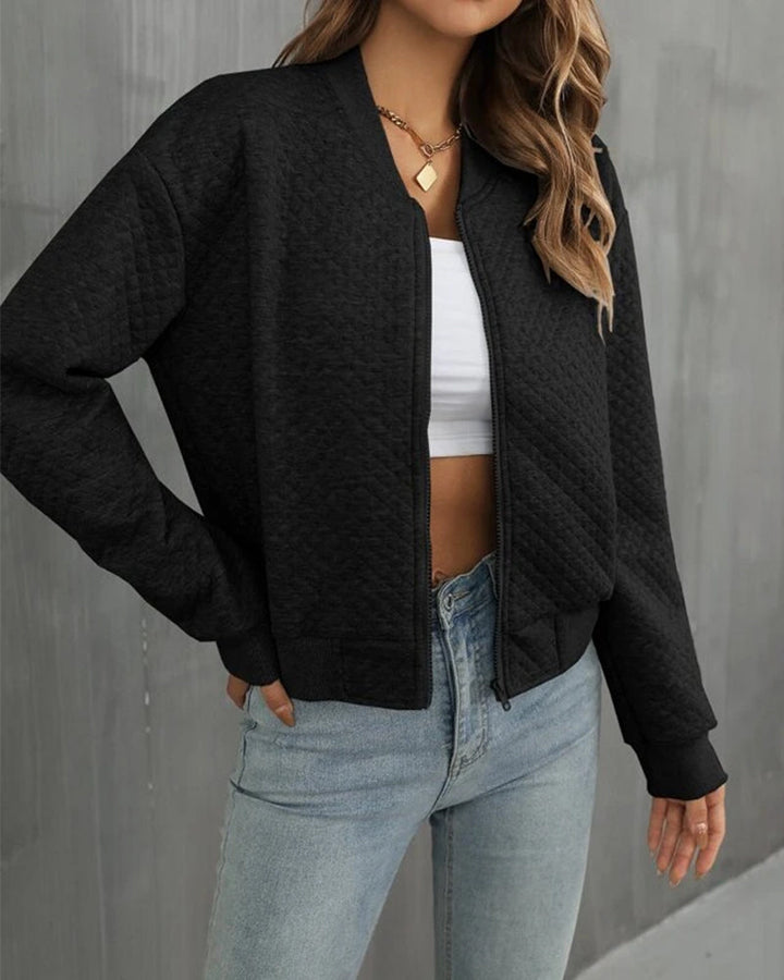 Chantal Mode | Lichtgewicht Gequilt Bomberjack