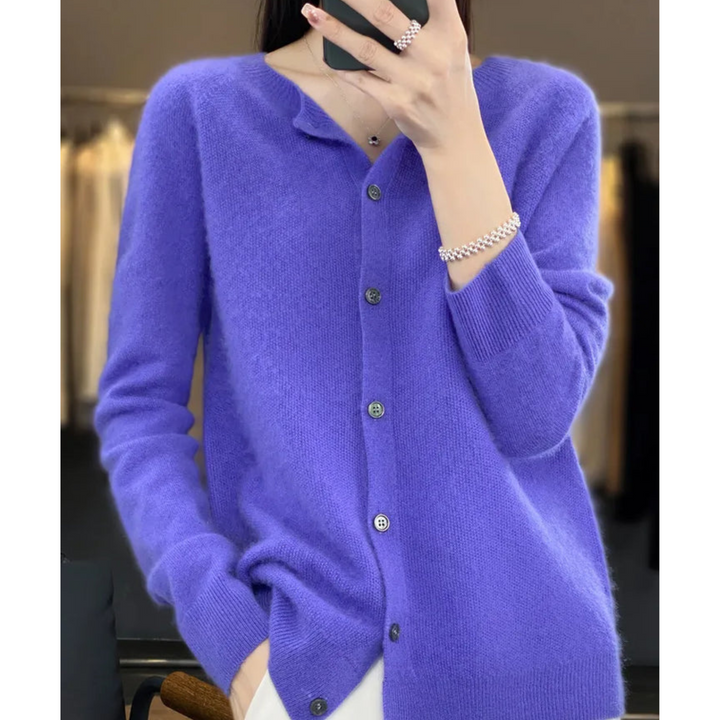 Chantal Mode | Dames Zachte Gebreide Knopen Cardigan