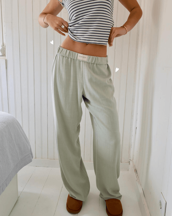 Chantal Mode | Dames Gestreepte Relaxed Fit Casual Broek