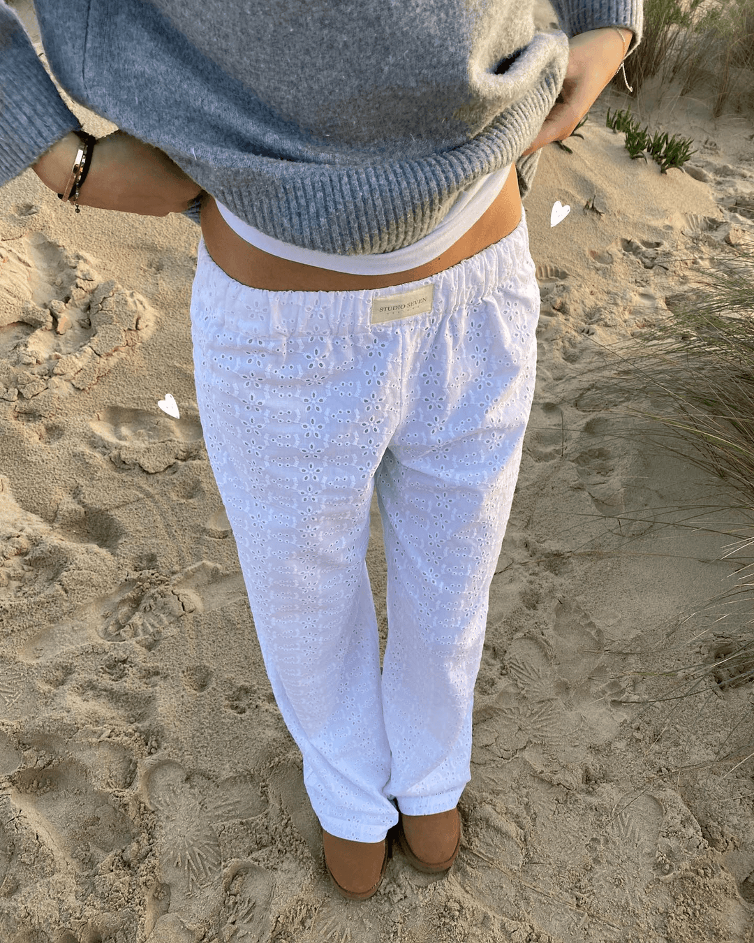 Chantal Mode | Dames Gestreepte Relaxed Fit Casual Broek