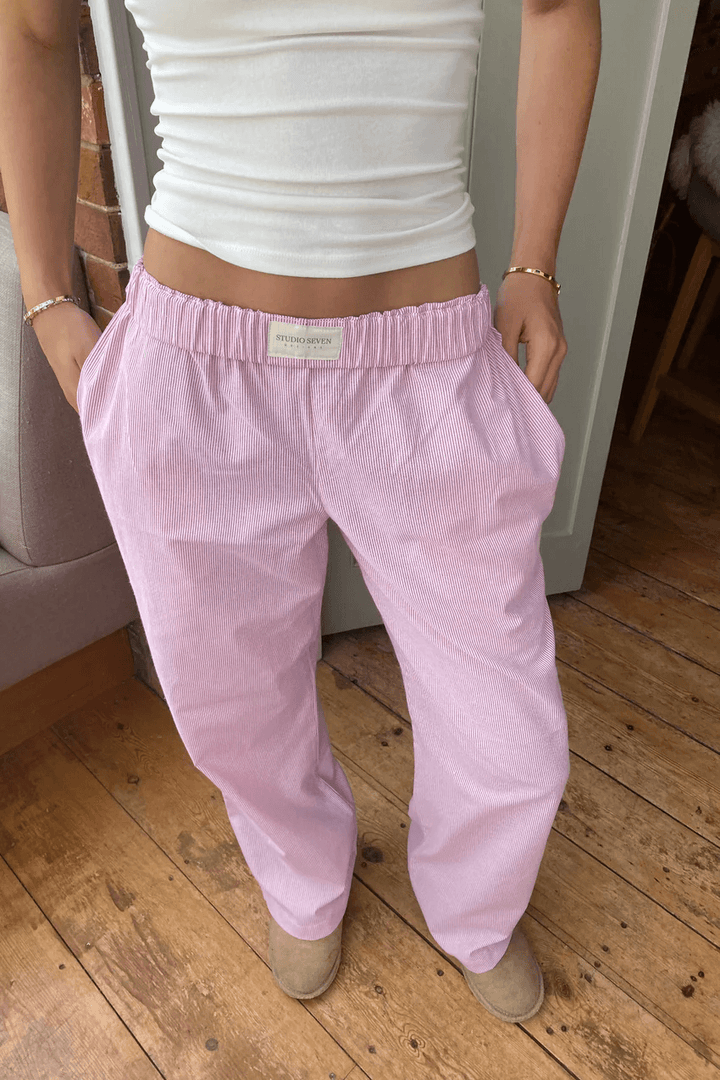 Chantal Mode | Dames Gestreepte Relaxed Fit Casual Broek