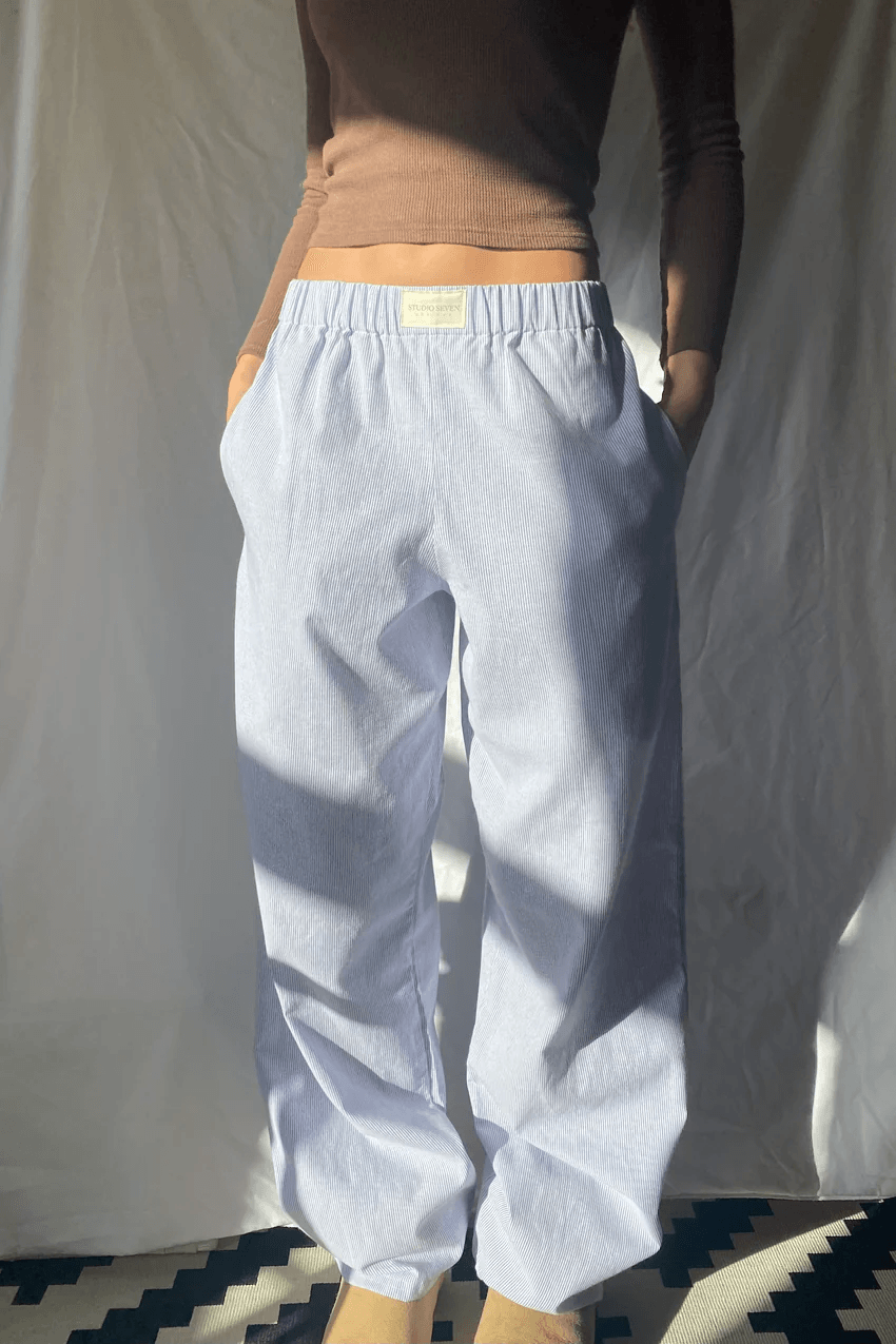 Chantal Mode | Dames Gestreepte Relaxed Fit Casual Broek
