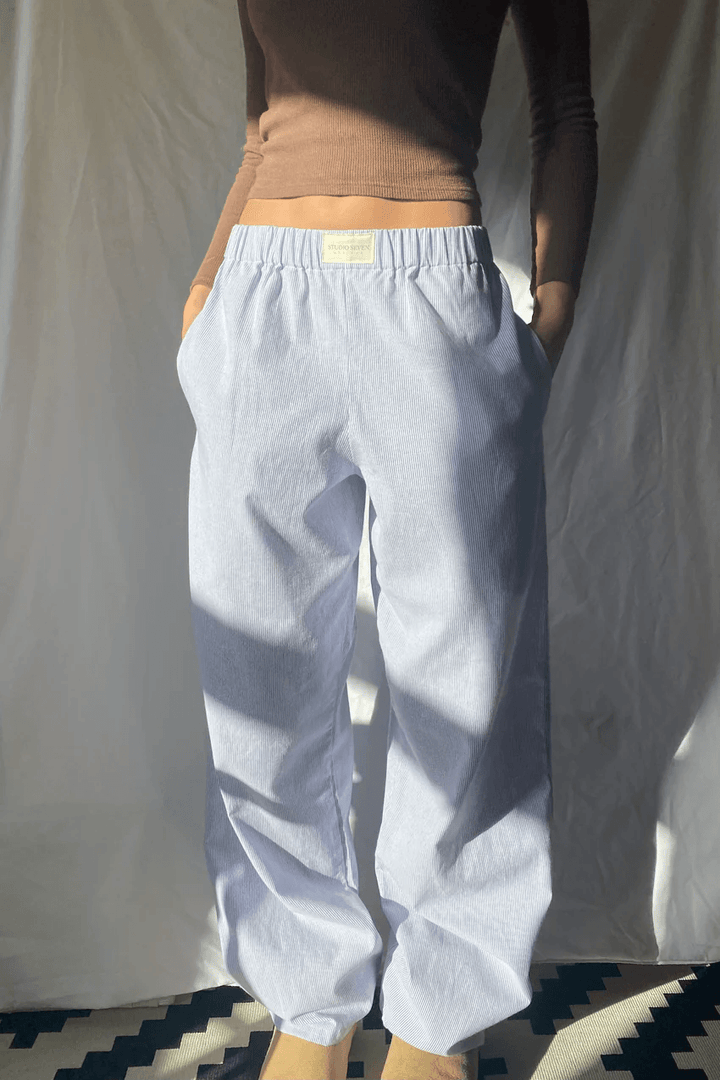 Chantal Mode | Dames Gestreepte Relaxed Fit Casual Broek