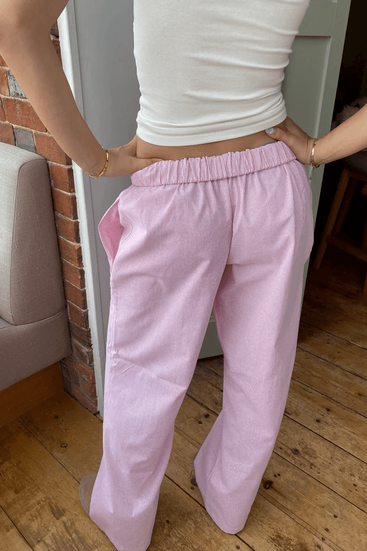 Chantal Mode | Dames Gestreepte Relaxed Fit Casual Broek