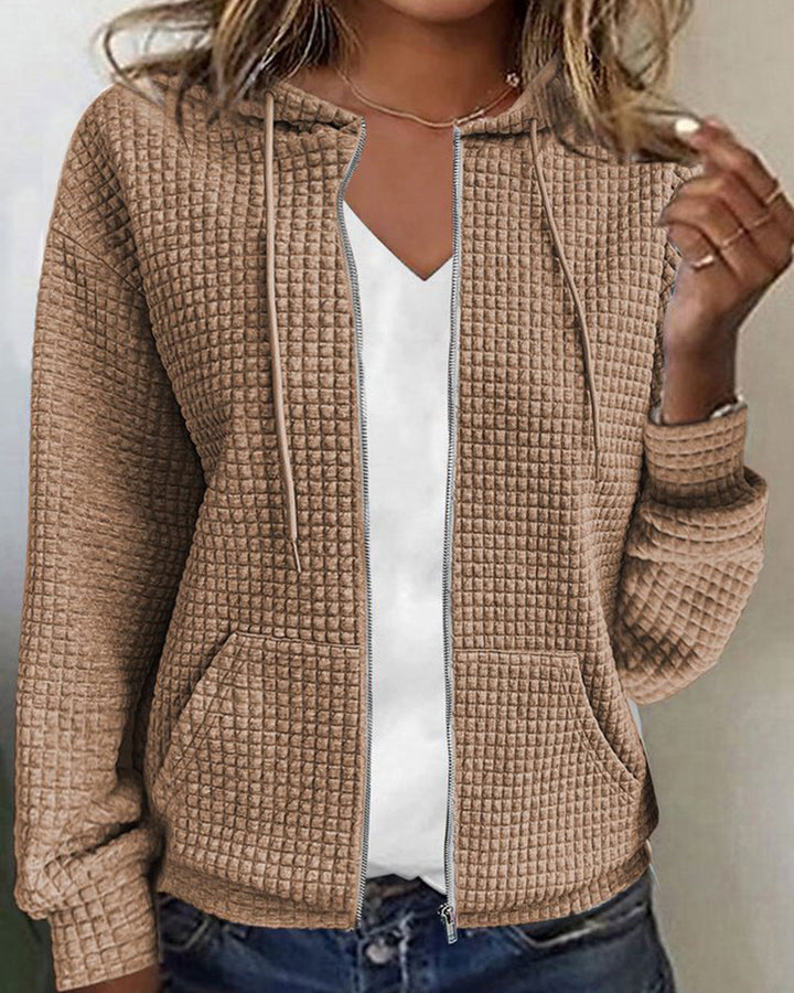 Chantal Mode | Gezellige Zip-Up Hooded Vest
