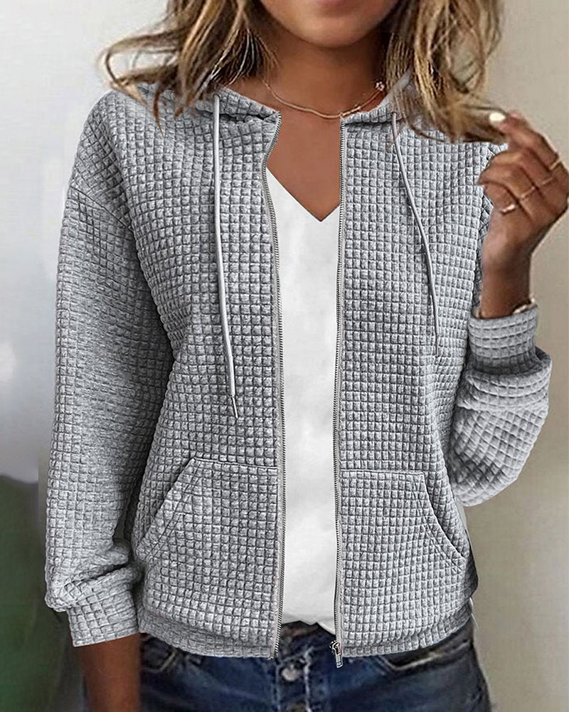 Chantal Mode | Gezellige Zip-Up Hooded Vest