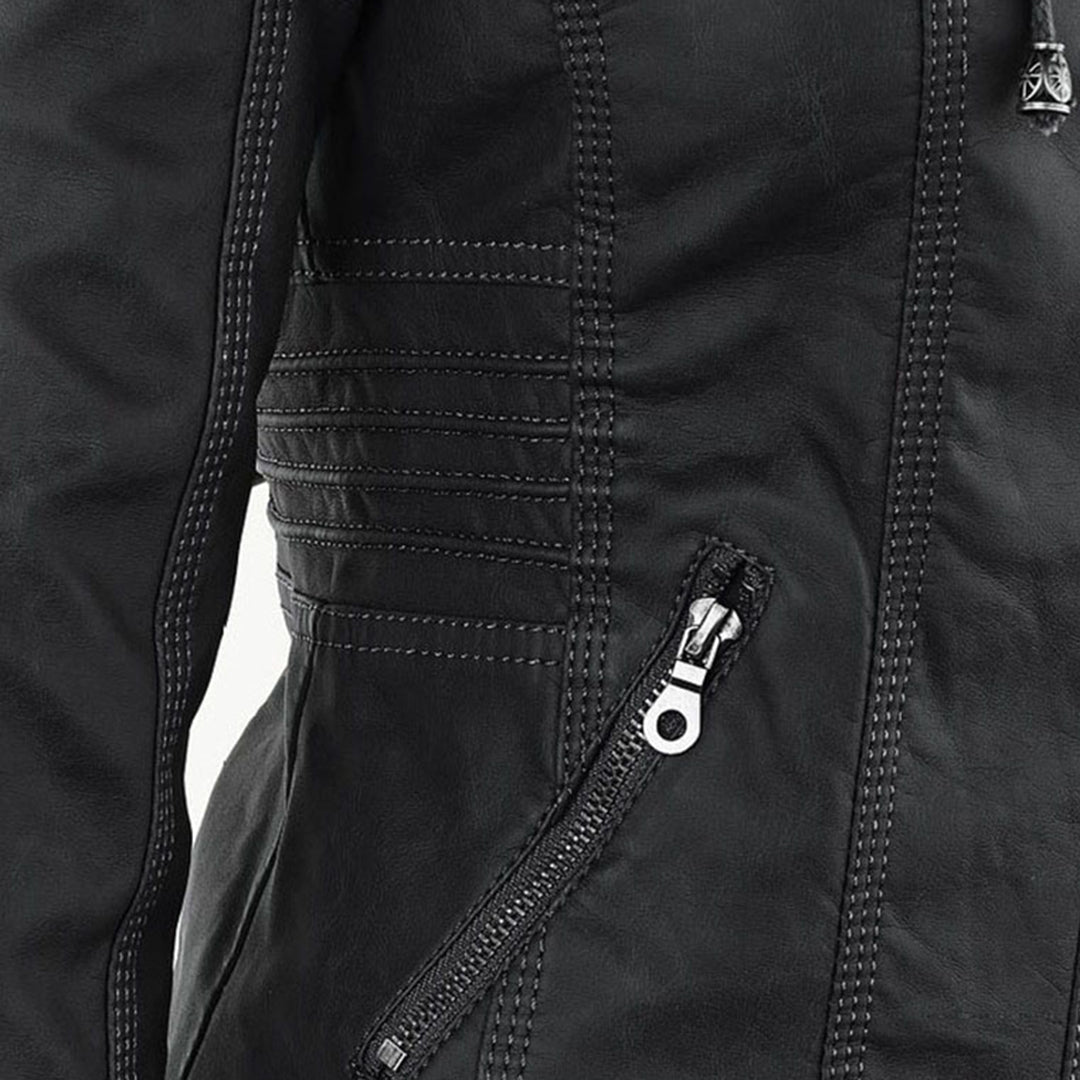 Chantal Mode | Gewatteerde Faux Leather Jas voor Dames