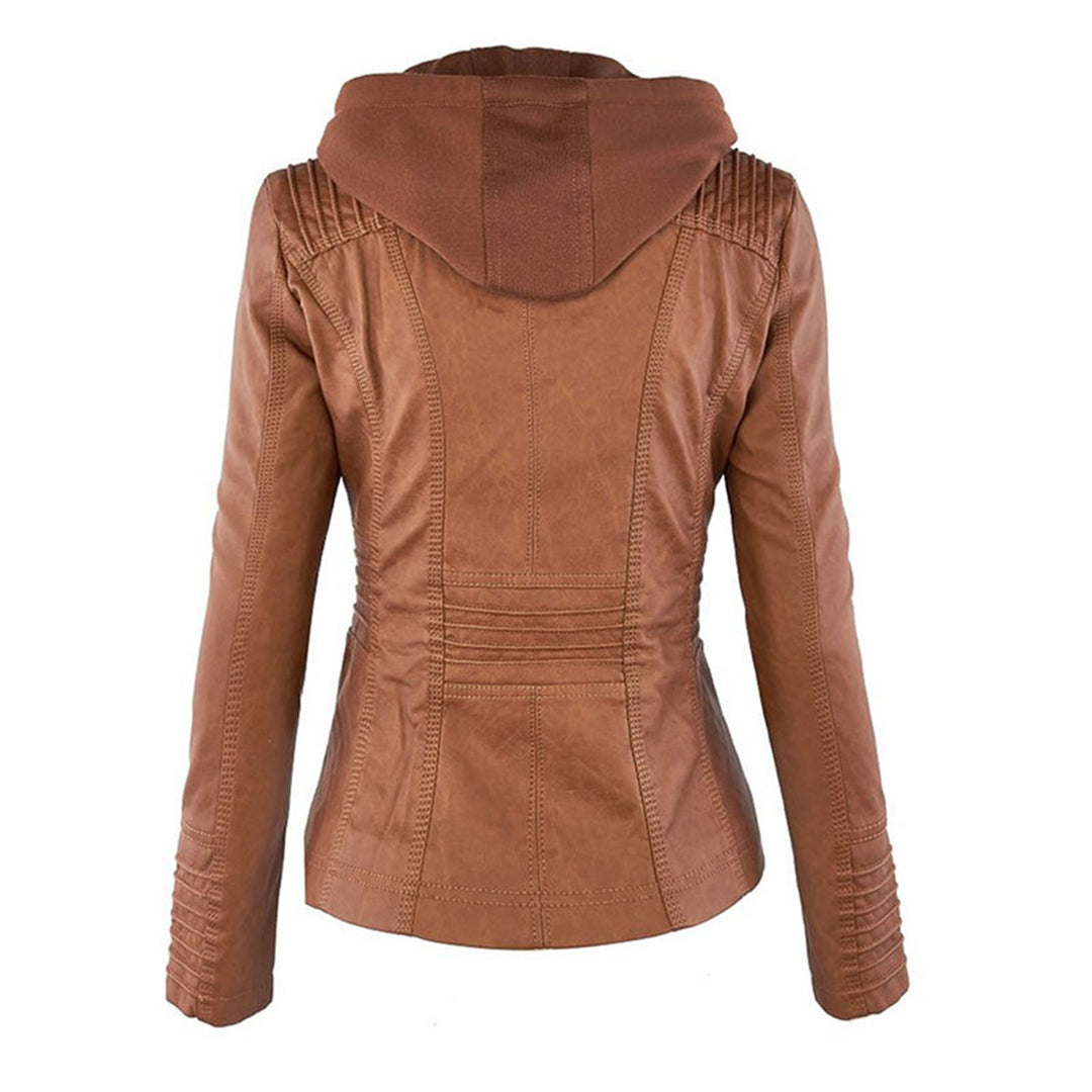 Chantal Mode | Gewatteerde Faux Leather Jas voor Dames