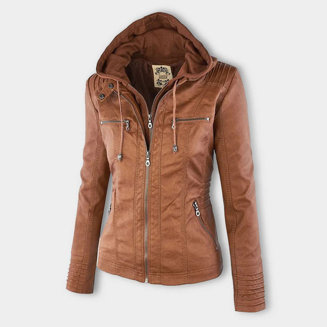 Chantal Mode | Gewatteerde Faux Leather Jas voor Dames