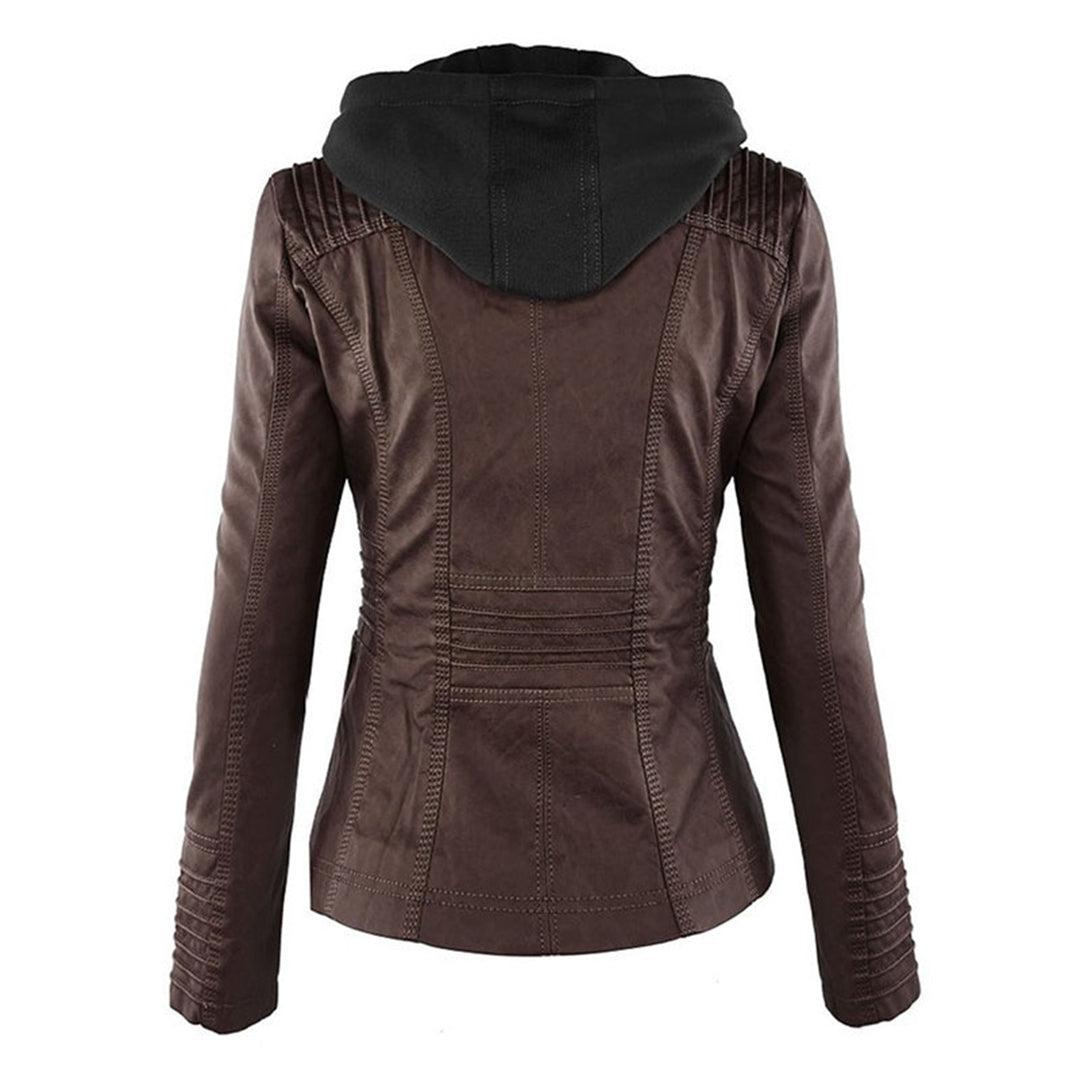 Chantal Mode | Gewatteerde Faux Leather Jas voor Dames