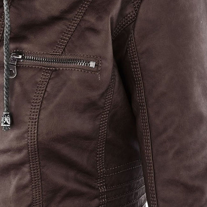 Chantal Mode | Gewatteerde Faux Leather Jas voor Dames