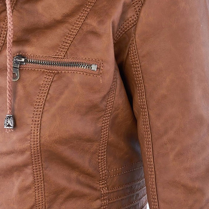 Chantal Mode | Gewatteerde Faux Leather Jas voor Dames