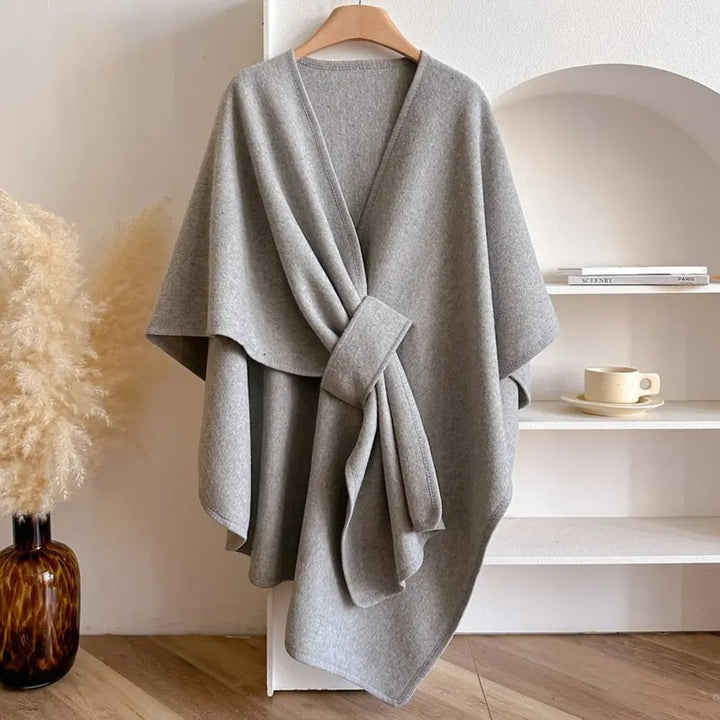 WINDWRAP – Luxe poncho-sjaal-jack voor alle seizoenen