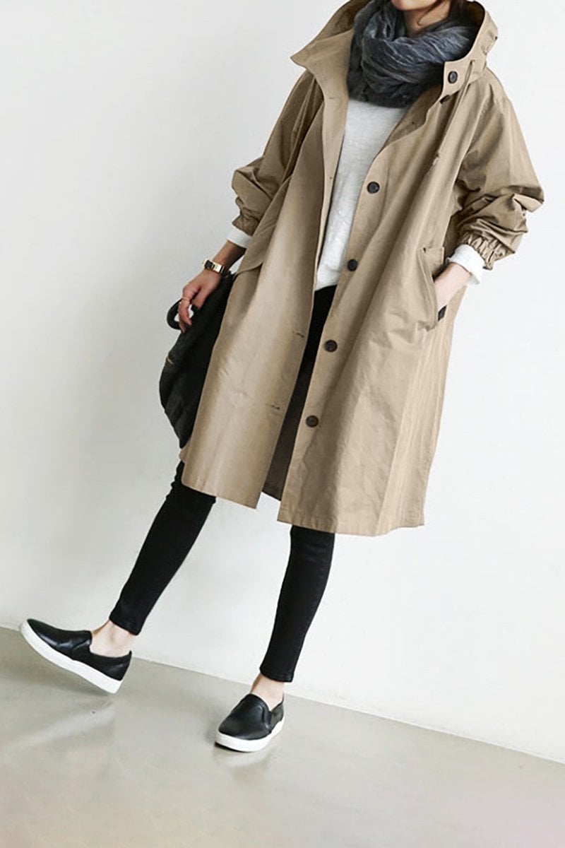 Chantal Mode | Mid-Length Casual Hooded Jast