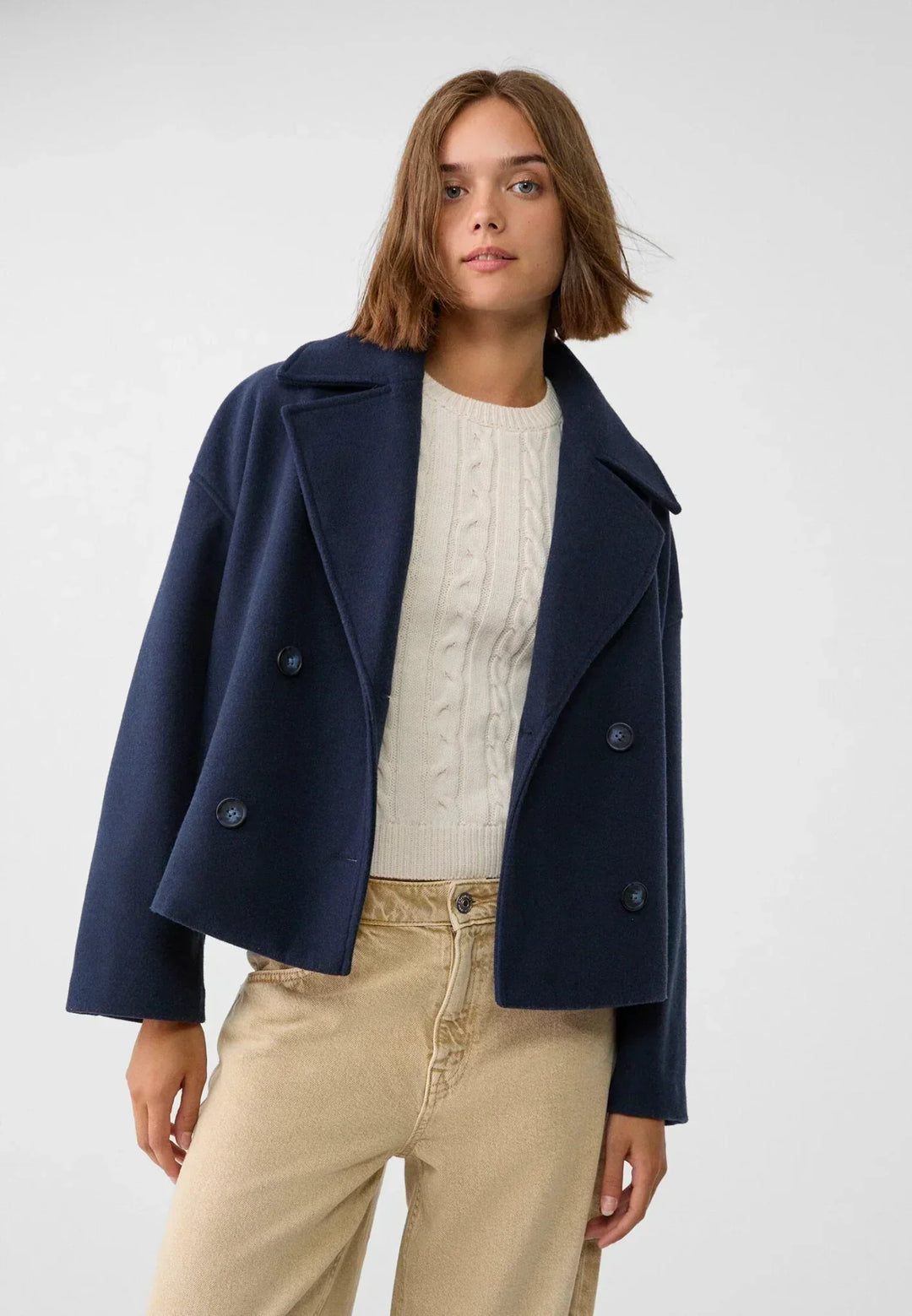 Chantal Mode | Dames Dubbelzijdige Korte Blazer