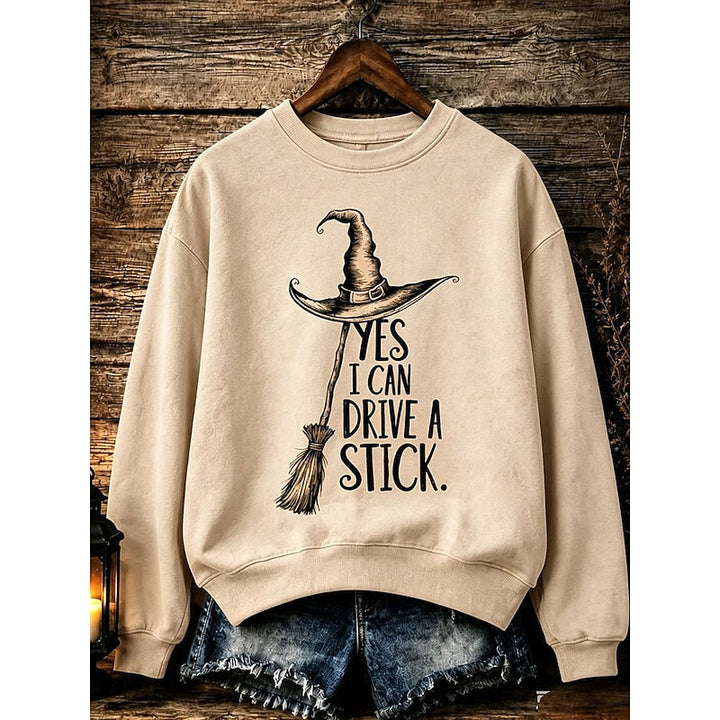 Quinn | Halloween Heks Grafisch Sweatshirt