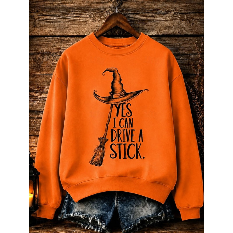 Quinn | Halloween Heks Grafisch Sweatshirt