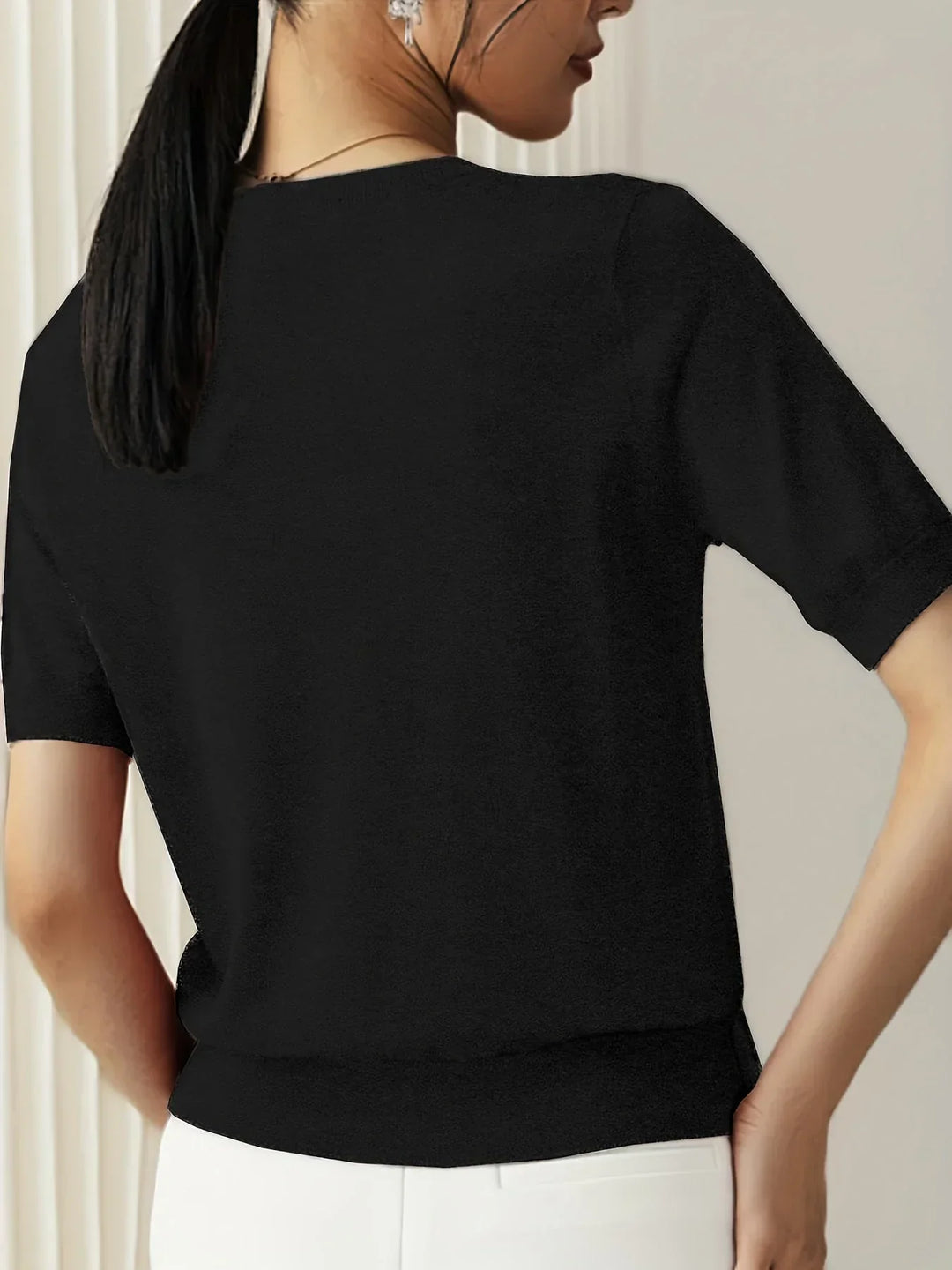 Miranda | Dames T-shirt met korte mouwen ronde hals